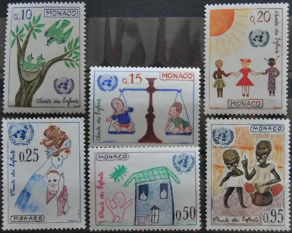 фото, Монако Детский рисунок Детская хартия ООН 1963