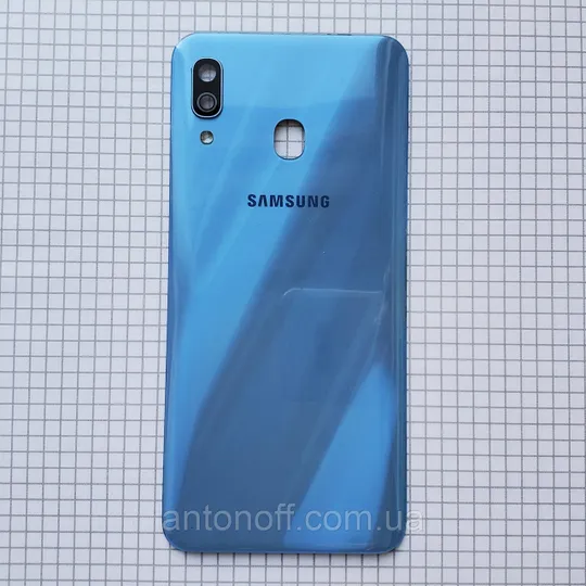 Задня кришка Samsung A305F Galaxy A30 для телефону голубий оригінал з розборки Ціна