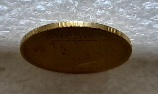 (5910) 25 копійок 1994 1БВк розколи у 6 гроні на реверсі (25 копеек 1994 1БВк брак, раскол) Де купити