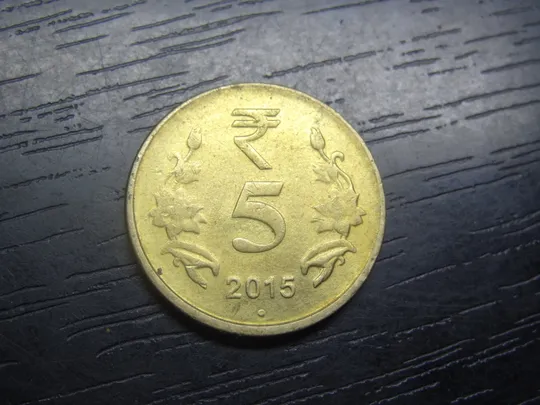 5 рупій 2015 Індія (крапка) Ціна
