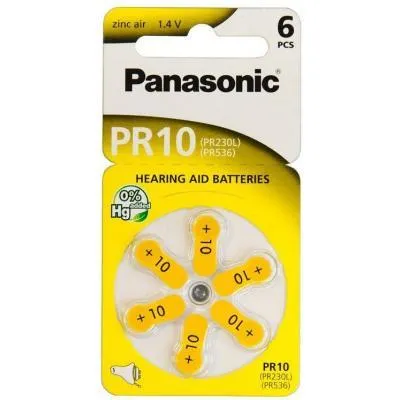 Батарейка Panasonic PR10 / PR230 (1.4V) * 6 (PR-230/6LB) Ціна