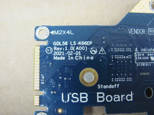 667-13 плата USB GDL55 LS-K663P GDL56 LS-K66EP 08Y03W 05VN7D для Dell Inspiron G15 5510 5511 5515  5520 5521 5525 оригінал Інтернет-аукціон