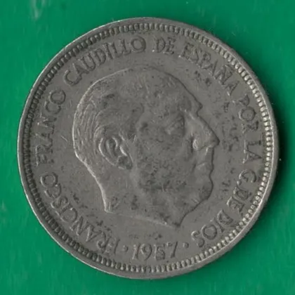 фото, 5 песет 1957 (1961) року Іспанія [МШ]