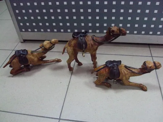 Фигура кожа верблюд сидячий и стоячий верблюды лот 3 шт №11009 Продаж