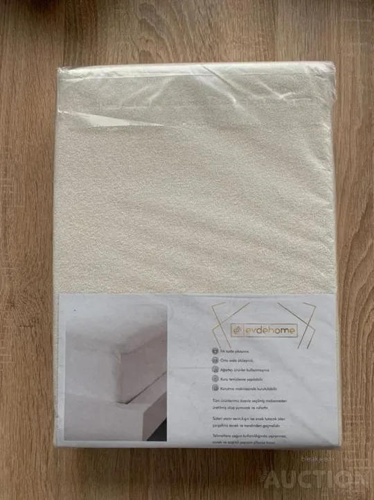 Простирадло махрове на резинці EvdeHoe 210х250 і дві наволочки 50х70 Інтернет-аукціон