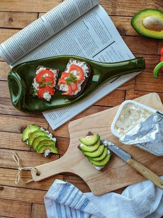 Блюдо Mazhura Бутылка MZ-719753 зеленое Ціна