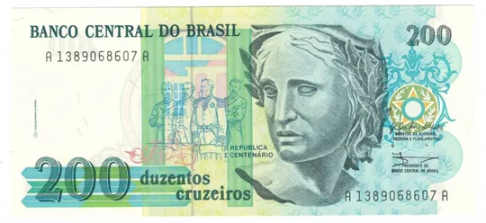 200 крузейро 1989 року UNC Бразилія Ціна