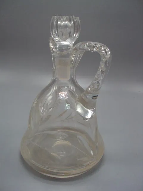 Кувшин графин резьба стеко высота с крышкой 22,2 см №13951 З аукціону