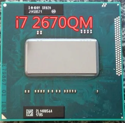 фото, Intel Core i7 2670QM процессор SR02N 4 ядра 8 потоков