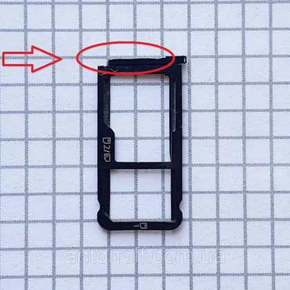фото, Тримач сімкарт ZTE Blade A6 A0620 для телефона Б/В