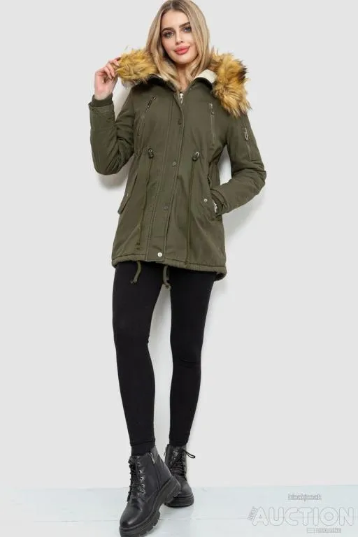 Купити Парка женская зимняя, цвет хаки, 244R6911