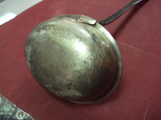 черпак мельхиор посеребрение 33 см клеймо V.S.F.100 №1726 Інтернет-аукціон