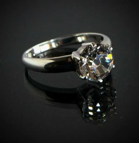 Каблучка кільце солітер з цирконом срібло 925 проба Austria Ціна