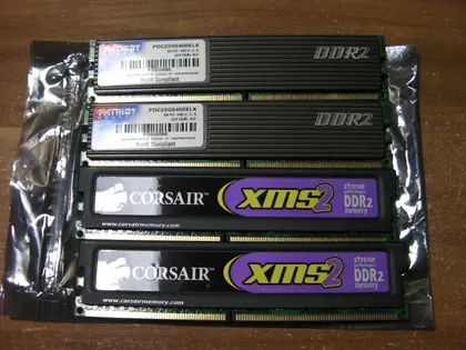 фото, ЛОТ Ігрова Пам'ять 1 ГБ / 1 GB ДДР2 / DDR2 DDR2-800 PC2-6400 Corsair та Patriot з Радіаторами для Intel та AMD з США