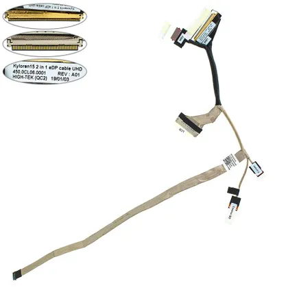 фото, Шлейф матриці для ноутбука Dell (Inspiron 15 7573) UHD 40pin LED (450.0Cl06.0001)