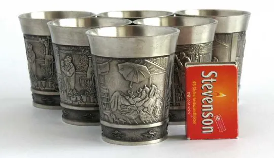 Келихи Spitzweg 6 шт по 120 мл олово VOGEL Germany Недорого