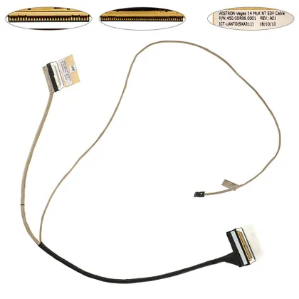 фото, Шлейф матриці для ноутбука Dell (Inspiron 14 3476, Vostro: 14 3478, 3473) LED (450.0DR06.0001)