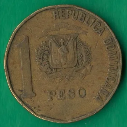 фото, 1 песо 1993 року Домініканська республіка [МВ]