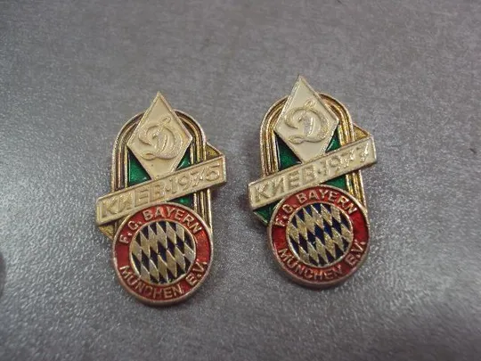 знак динамо киев бавария мюнхен 1975 1977 лот 3 шт №12453 З аукціону