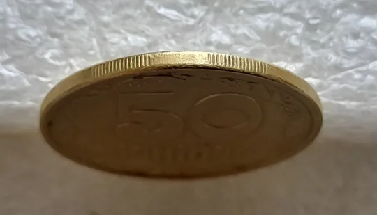 (1963) 50 копійок 1994 1.1АЕм поворот (порушення соосності) (50 копеек 1994 брак сдвиг) Де купити