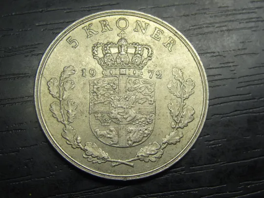 5 крон 1972 Данія Ціна