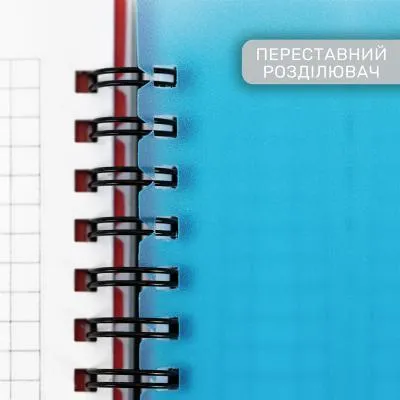 Блокнот Optima Flowers, B5 с разделителями 120 листов, клетка (O20356-17) Де купити