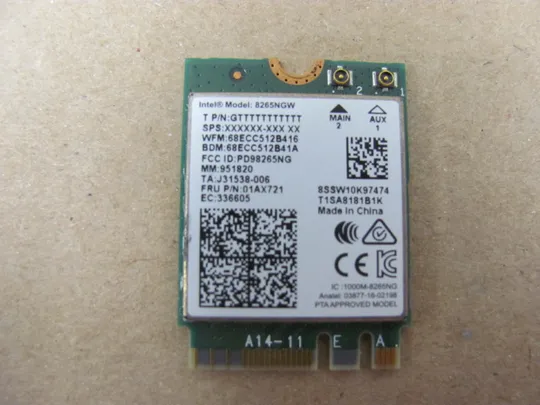 Купити 599-26 WI-FI модуль 01AX721  8265NGW для Lenovo ThinkPad X1 Yoga Gen 2 оригінал