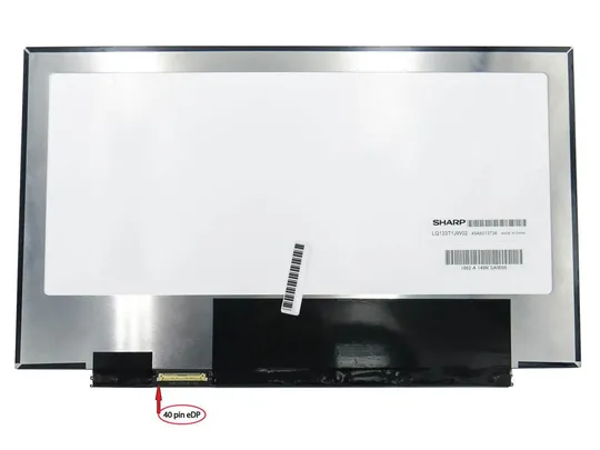Матрица 13.3&quot; Slim eDP (2560*1440, 40pin, без креплений) Sharp LQ133T1JW02, Матовая Ціна