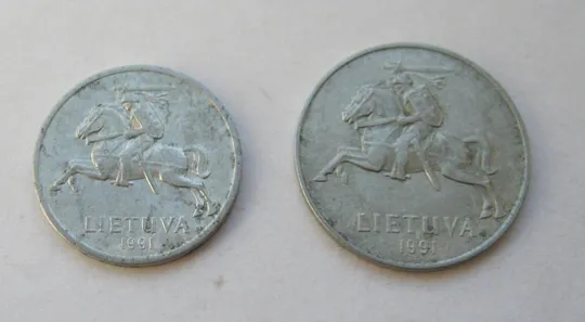 Купити 1 и 2 ЦЕНТОВ = 1991 г. = ЛИТВА