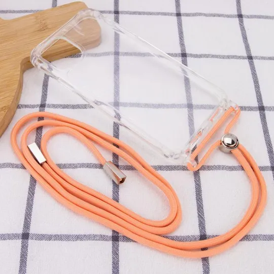 Чехол TPU Crossbody Transparent для Apple iPhone 12 Pro Max (6.7") З аукціону