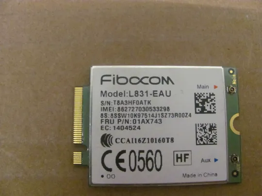 Купити 870-10 4G LTE модем  Fibacom L831-EAU 01AX743 для Lenovo Thinkpad X240,  X250 x260 x270  оригінал