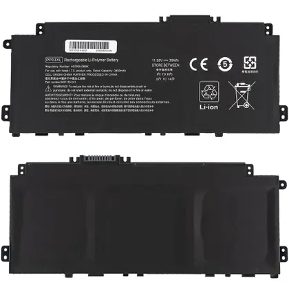 фото, Батарея для ноутбука HP PP03XL (Pavilion 13) 11.55V, 3380mAh, Black