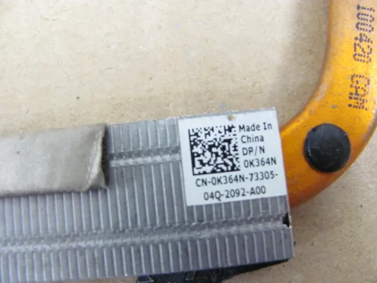 367-43 термотрубка охолодження 0K364N  60.4AQ27.032 для Dell Inspiron 1545 оригінал З аукціону