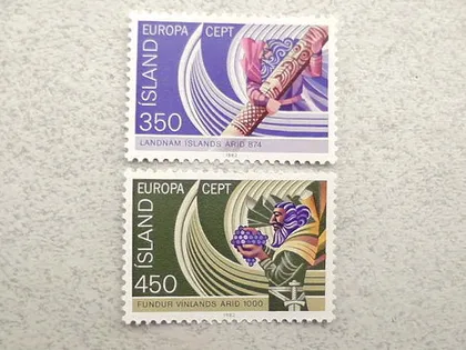 фото, Серія поштових марок Ісландія " Єропа СЕРТ " 1982 рік **