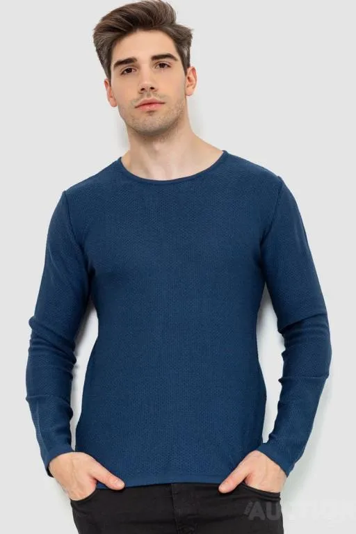 Свитер мужской, цвет синий, 214R3007 Ціна