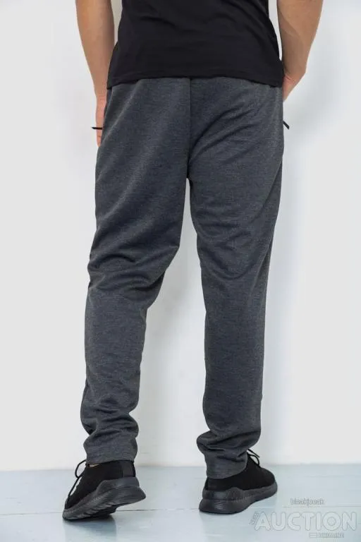 Спорт штаны мужские, цвет темно-серый, 244R41666 Продаж