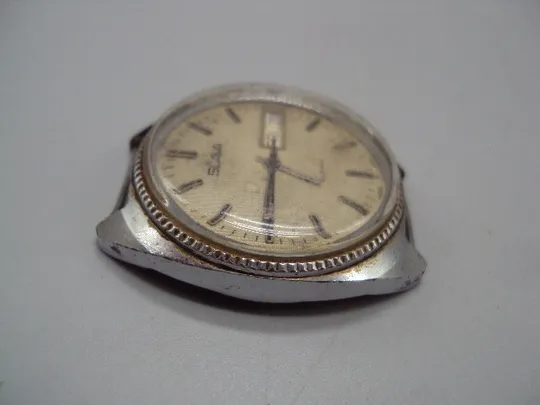 Наручные часы Слава 26 камней календарь ссср Slava 26 jewels высота 4,3 см не на ходу №15881 Інтернет-аукціон