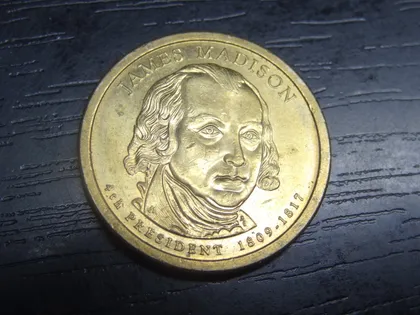 фото, 1 долар 2007 P США Джеймс Медісон