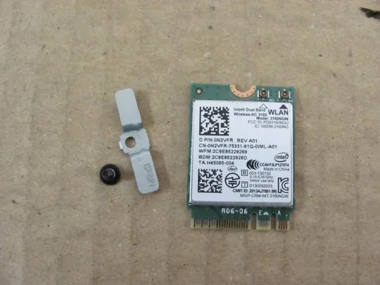 №169-31 WI-FI адаптер 0N2VFR для DELL 15 5000 5555 5558 v3558 v3559 5455 5458 5459 оригінал Ціна