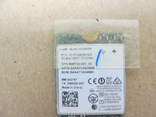 801-9 WI-FI модуль 8260NGW 806722-001  806721-001 для HP EliteBook ZBOOK 15 G3  оригінал З аукціону