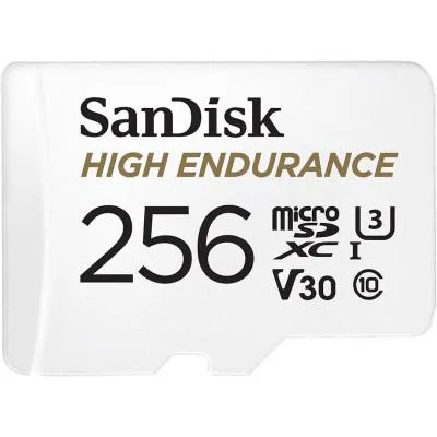 Карта памяти SanDisk 256GB microSD class 10 UHS-I U3 V30 High Endurance (SDSQQNR-256G-GN6IA) Ціна