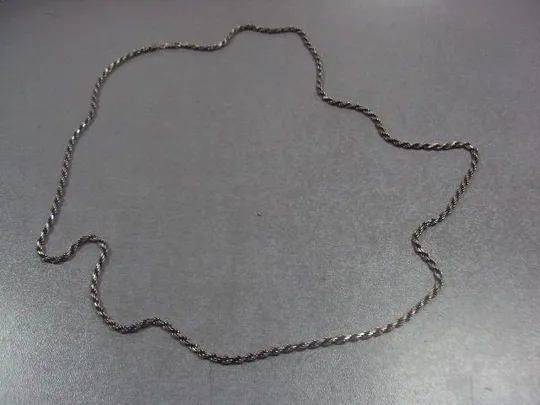 Купити цепочка кордовое плетение форцатино цепь серебро 925 проба корона вес 28,71 г длина 80,5 см №22