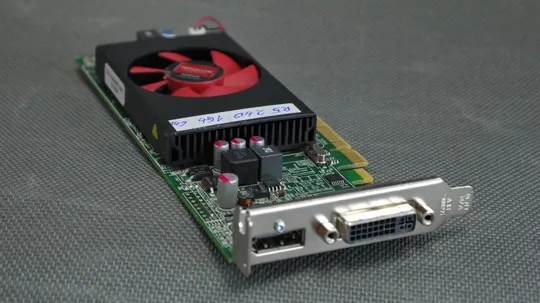 Низкопрофильная видеокарта ATI Radeon HD R5 240 1Gb GDDR3/64-bit/DVI/DP (HD 8490) PCI-E 2.0 X16 подд Вживане Продаж