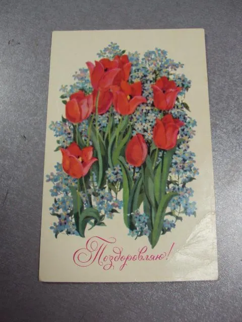 Купити открытка поздравляю 1979 репринцева мистецтво №2407