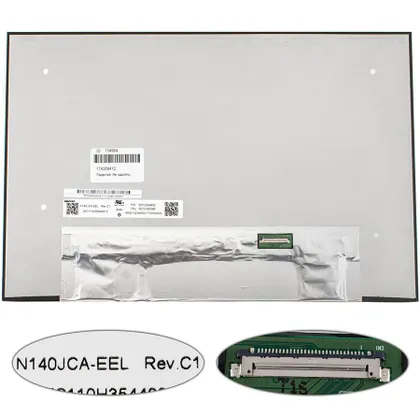 фото, Матриця 14.0" N140JCA-EEL (1920*1200, 30pin(eDP, IPS), LED, SLIM (без додаткової панелі), матові, роз'єм праворуч внизу) для