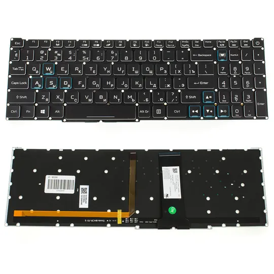 Клавіатура для ноутбука ACER (Nitro: AN515-54) rus, black, без фрейма, підсвічування клавішRGB (оригінал) Ціна