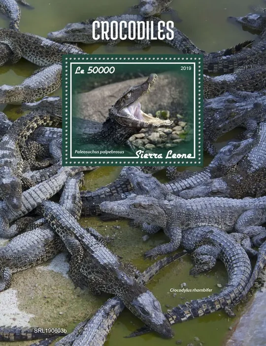 Сьерра Леоне-Крокодилы-2019. Чистый полный красивый комплект. MNH. Ціна