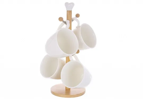 Сервиз чайный Bona Di Grace 289-418 5 предметов белый Ціна