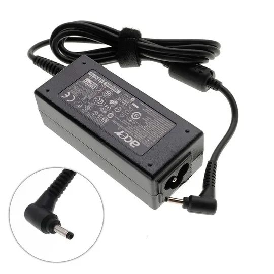 Купити Блок живлення для ноутбука ACER 19V, 2.15A, 40W, 3.0*1.0мм, L-подібний роз'єм, black (без кабеля!)