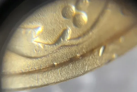 (4535) 50 копійок 1992 1БАм брак "рівчак з викрошками" на реверсі (50 копеек 1992 1БАм) Продаж